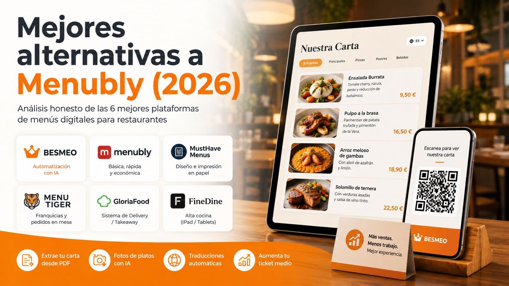 Mejores alternativas a Menubly (2026)