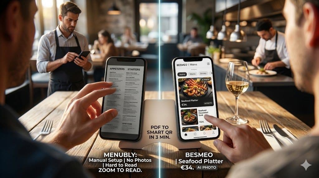 Besmeo vs Menubly: Qué Menú Digital Es el Mejor en 2026?