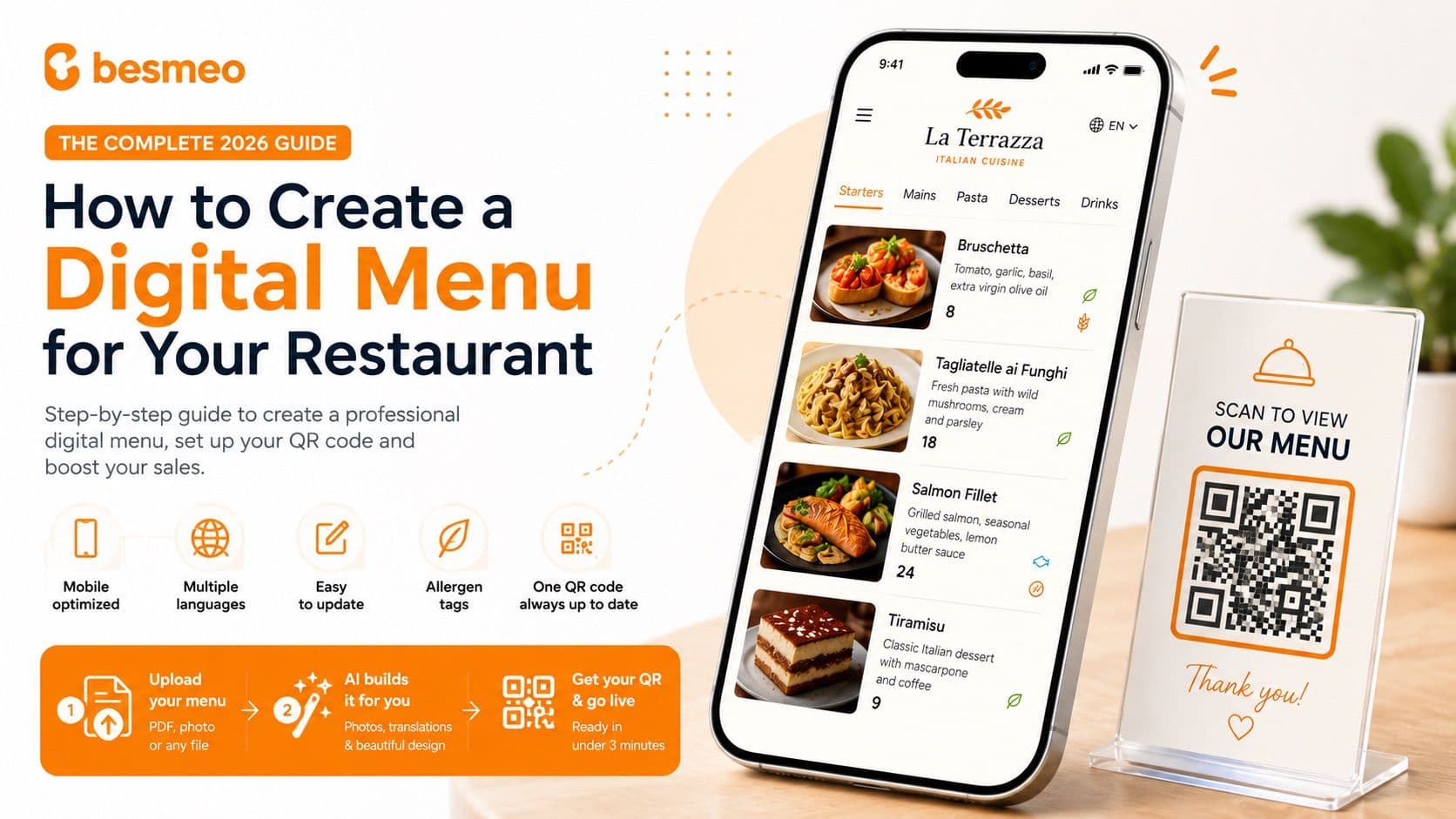 How to Create a Digital Menu for Your Restaurant (2026 Guide)