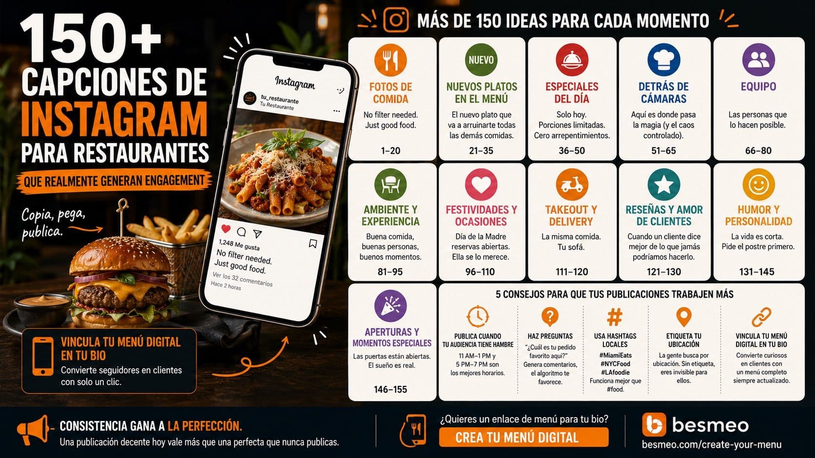 150+ Restaurant Instagram Captions That Actually Get Engagement (2026)