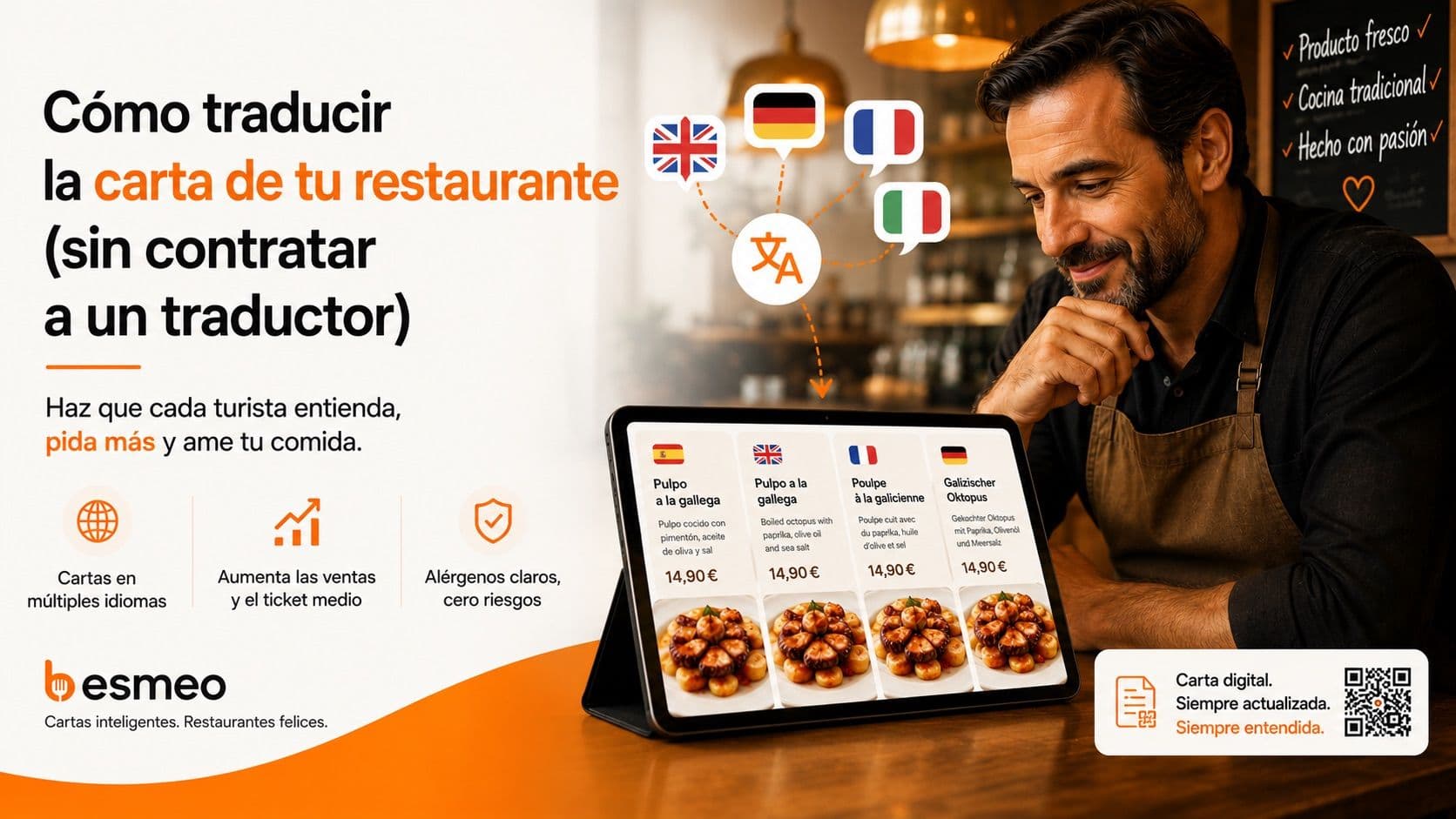 Cómo traducir la carta de tu restaurante (sin decírselo a ChatGPT)