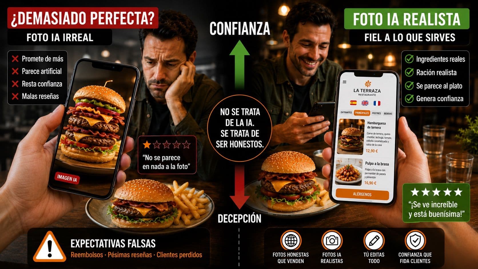 ¿Las fotos con IA hacen que tu carta parezca falsa? La verdad sin marketing